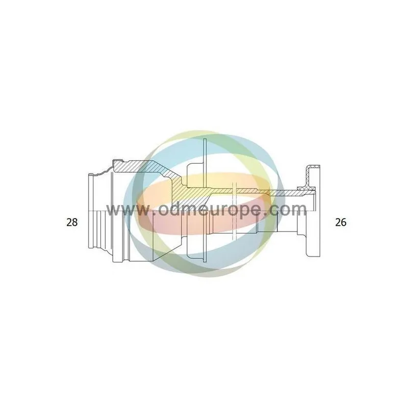 Embout de cardan avant (kit de réparation) ODM-MULTIPARTS 14-216106