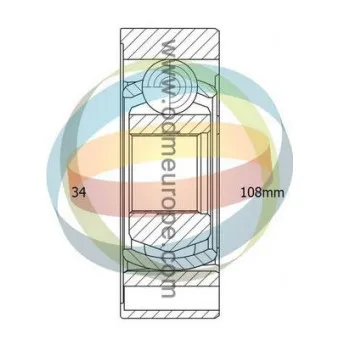 Embout de cardan avant (kit de réparation) ODM-MULTIPARTS 14-356049