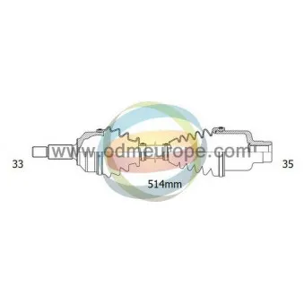 Arbre de transmission ODM-MULTIPARTS 18-001130