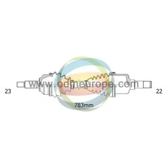 Arbre de transmission ODM-MULTIPARTS 18-002350