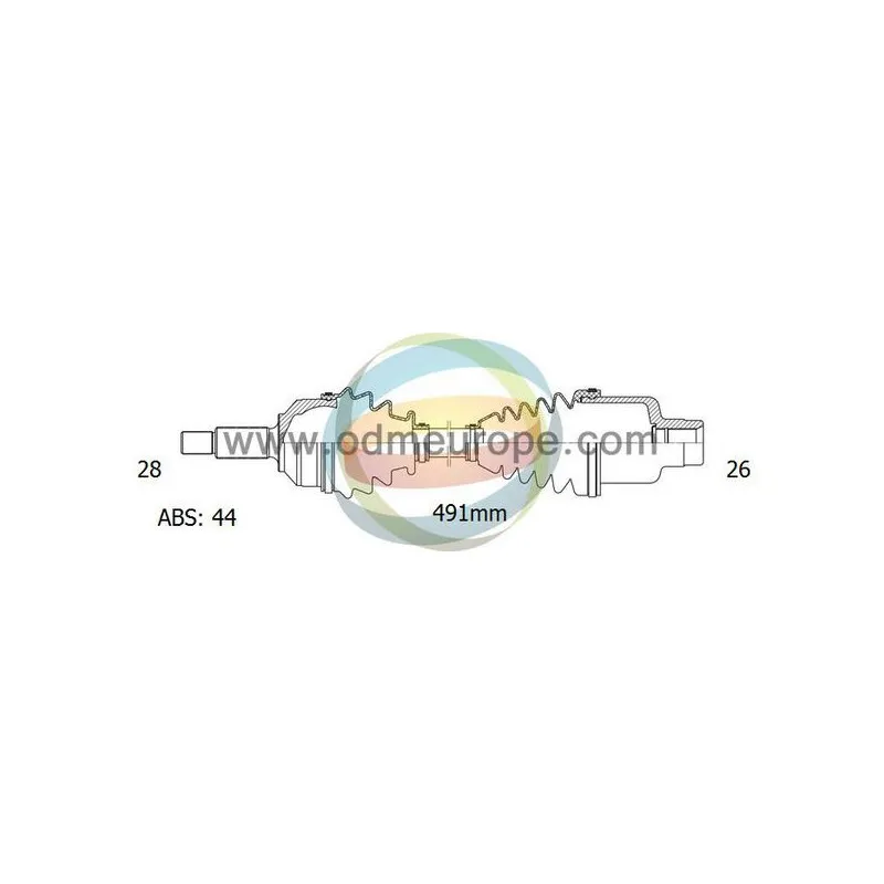 Arbre de transmission ODM-MULTIPARTS 18-011711