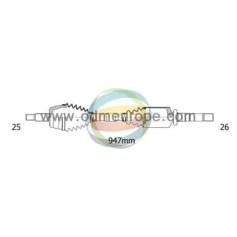 Arbre de transmission ODM-MULTIPARTS 18-012190