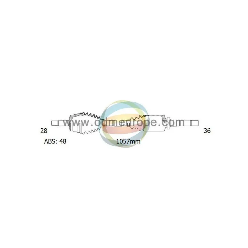 Arbre de transmission ODM-MULTIPARTS 18-012421