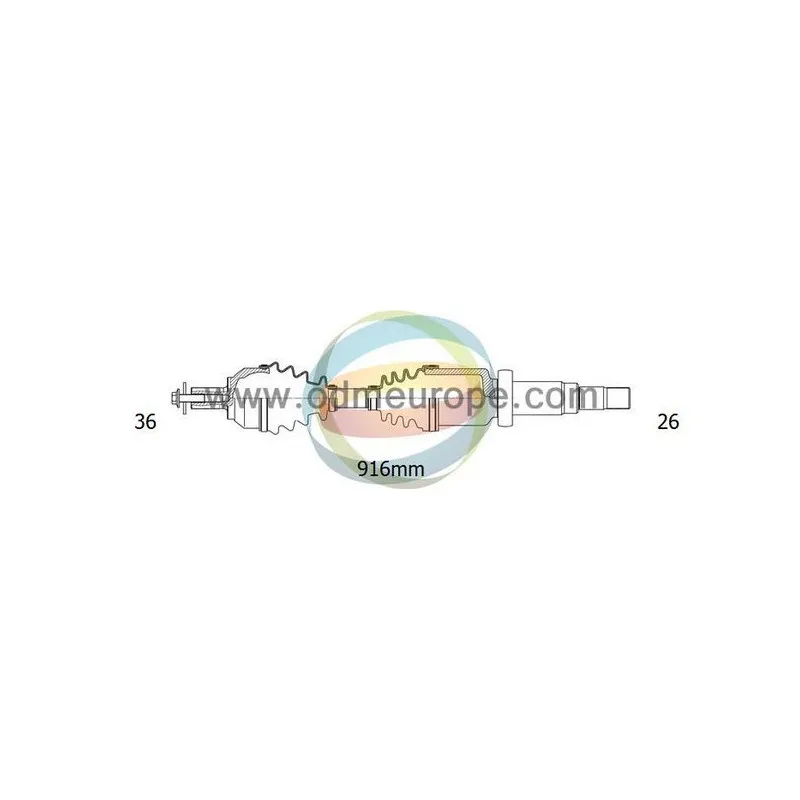 Arbre de transmission ODM-MULTIPARTS 18-012780