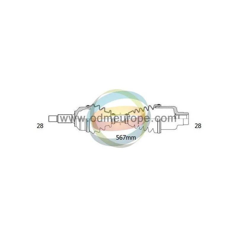 Arbre de transmission ODM-MULTIPARTS 18-012820