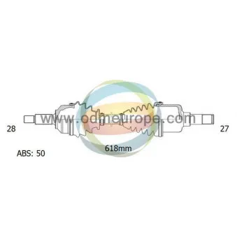 Arbre de transmission ODM-MULTIPARTS 18-041191