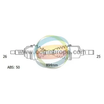 Arbre de transmission ODM-MULTIPARTS 18-041411