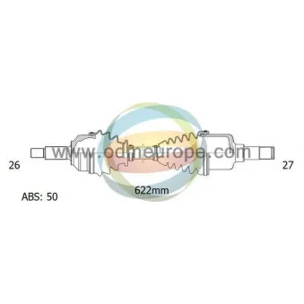 Arbre de transmission ODM-MULTIPARTS 18-042011