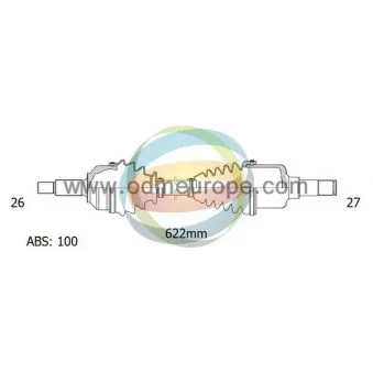 Arbre de transmission ODM-MULTIPARTS 18-042012