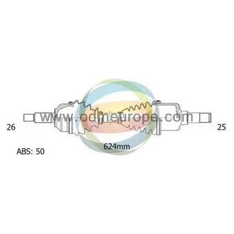 Arbre de transmission ODM-MULTIPARTS 18-042151