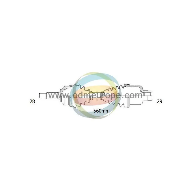 Arbre de transmission ODM-MULTIPARTS 18-042560