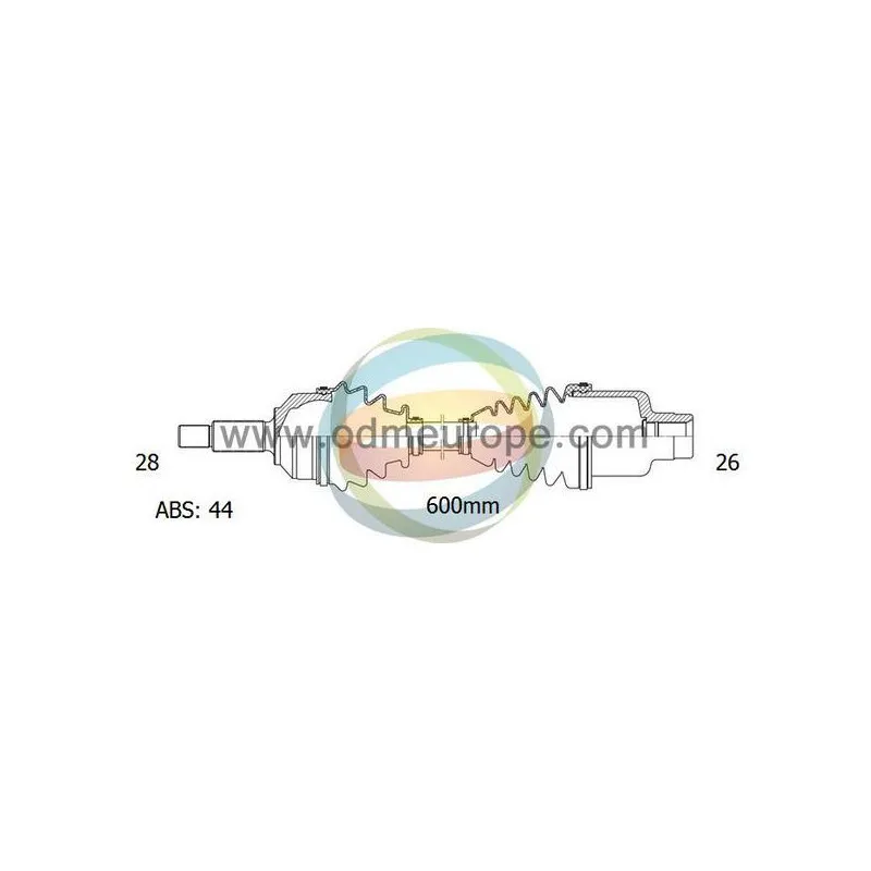 Arbre de transmission ODM-MULTIPARTS 18-052281