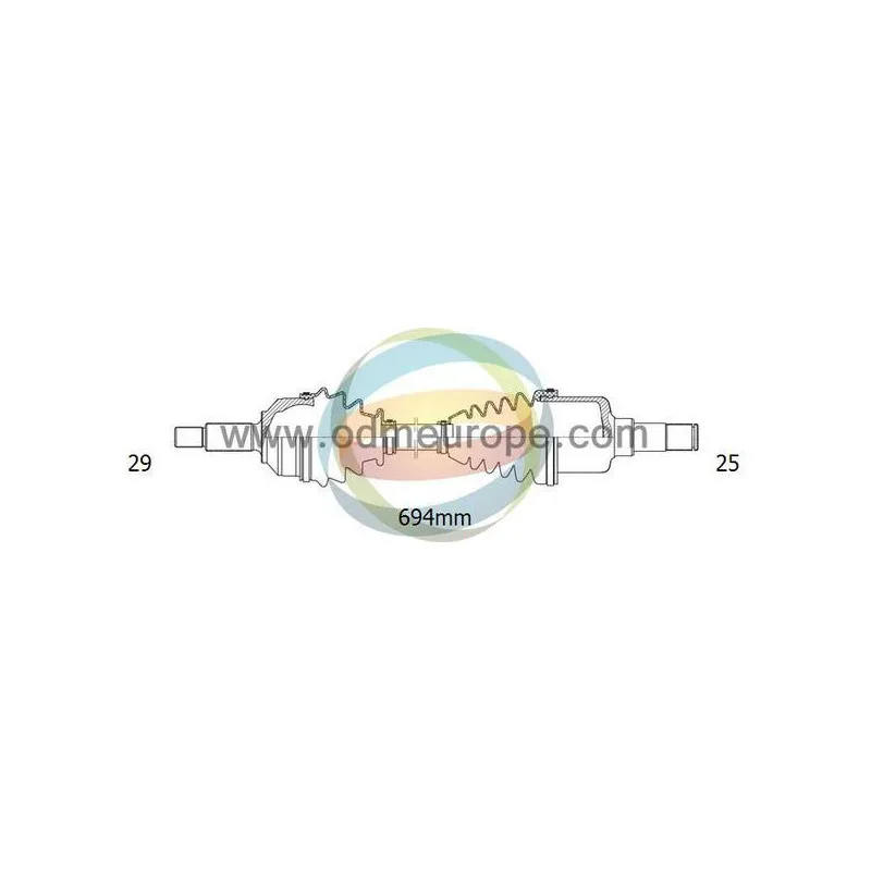 Arbre de transmission ODM-MULTIPARTS 18-061790