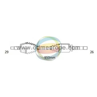 Arbre de transmission ODM-MULTIPARTS 18-062750