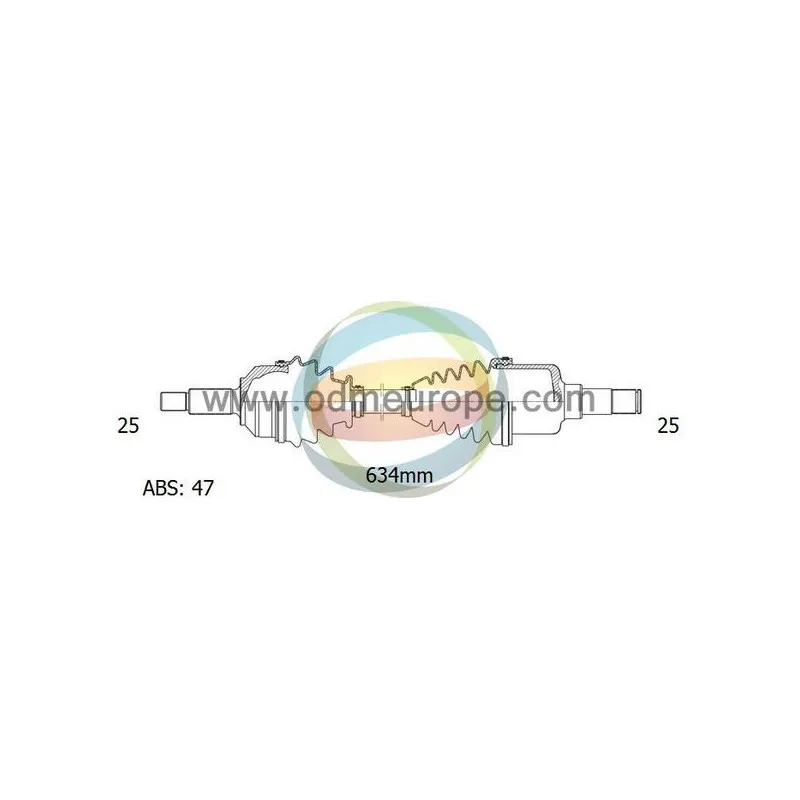 Arbre de transmission ODM-MULTIPARTS 18-082591