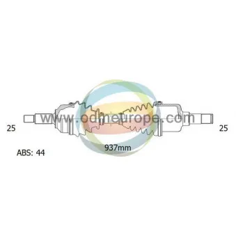 Arbre de transmission ODM-MULTIPARTS 18-082601