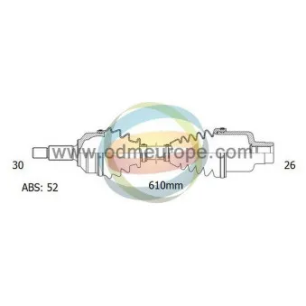 Arbre de transmission ODM-MULTIPARTS 18-082741