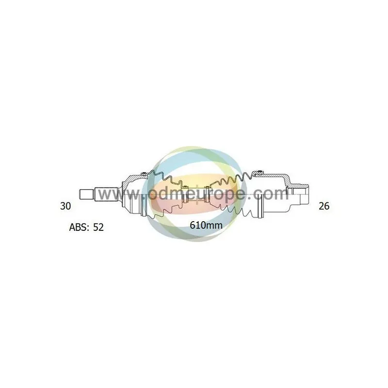 Arbre de transmission ODM-MULTIPARTS 18-082741