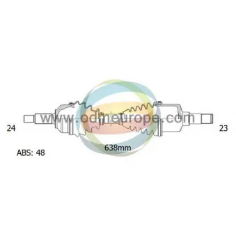 Arbre de transmission ODM-MULTIPARTS 18-091201