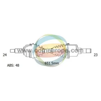 Arbre de transmission ODM-MULTIPARTS 18-091441