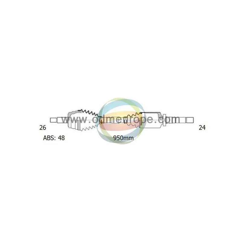 Arbre de transmission ODM-MULTIPARTS 18-092591