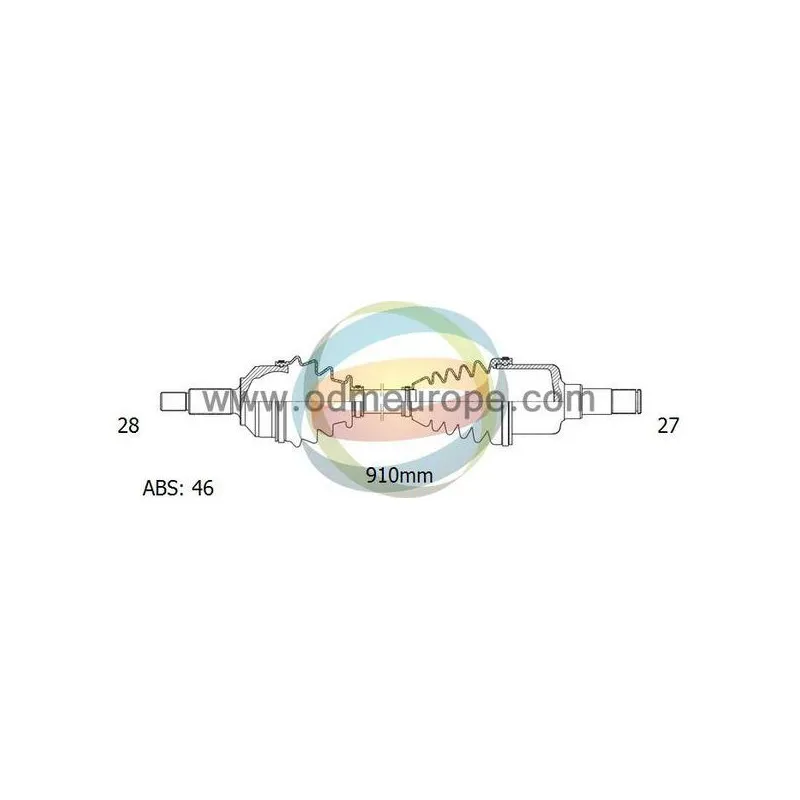 Arbre de transmission ODM-MULTIPARTS 18-122271