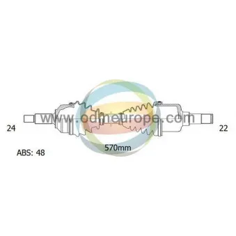 Arbre de transmission ODM-MULTIPARTS 18-141051