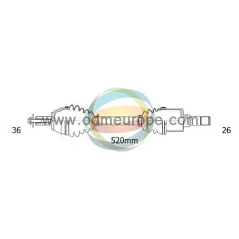 Arbre de transmission ODM-MULTIPARTS 18-151080