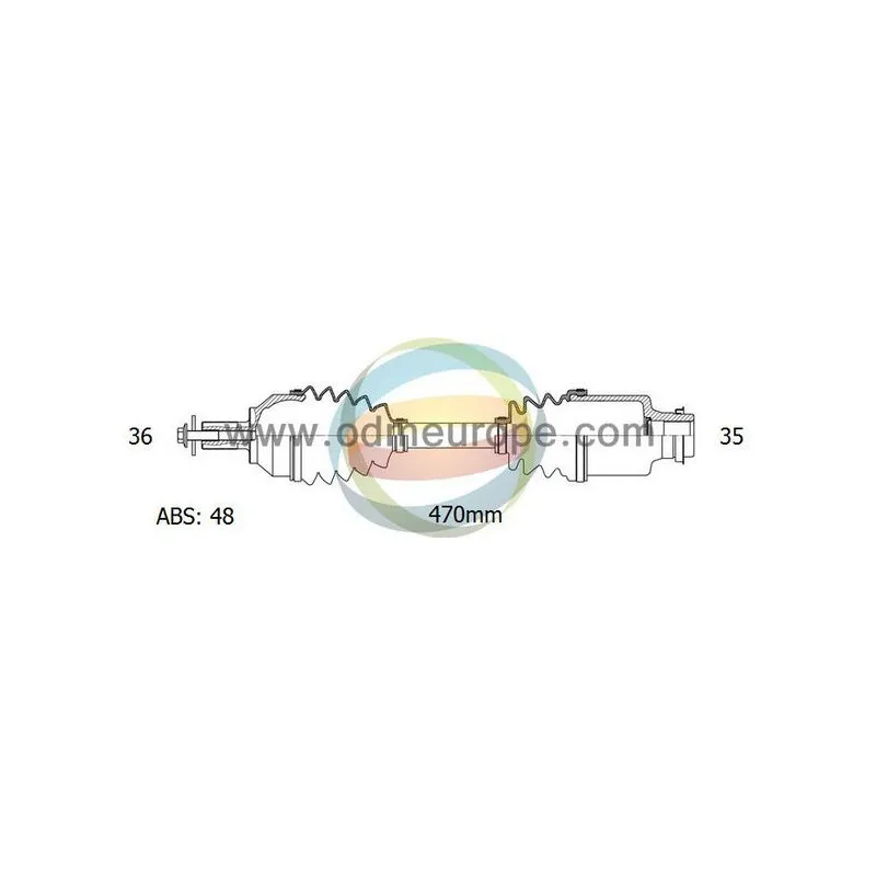 Arbre de transmission ODM-MULTIPARTS 18-151121