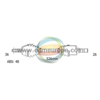 Arbre de transmission ODM-MULTIPARTS 18-151381