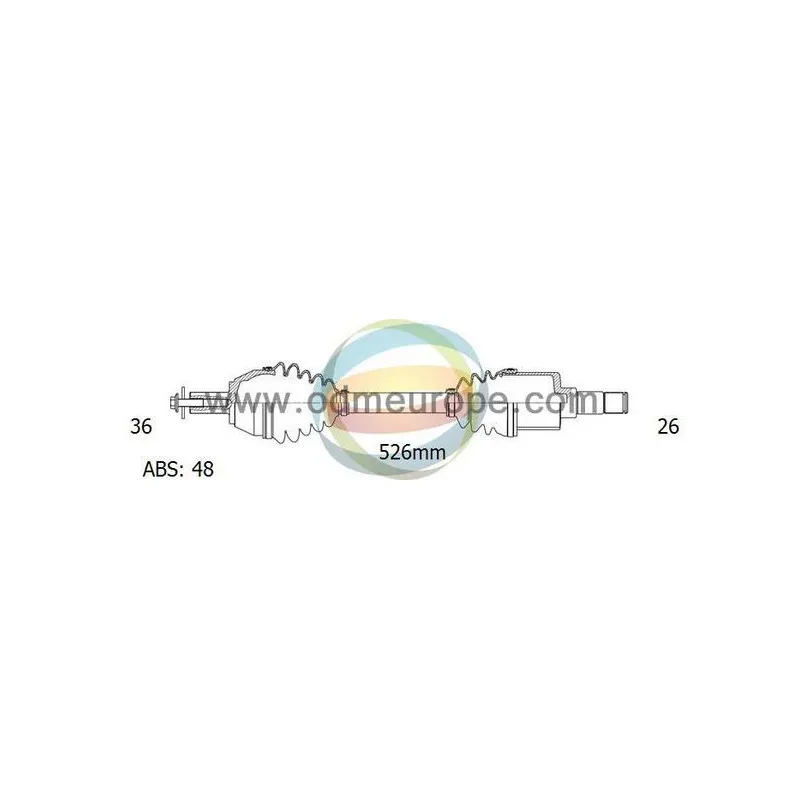 Arbre de transmission ODM-MULTIPARTS 18-151381