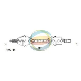 Arbre de transmission ODM-MULTIPARTS 18-151451