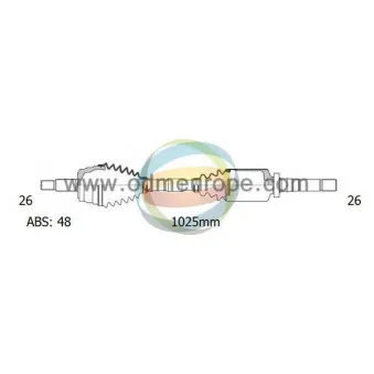 Arbre de transmission ODM-MULTIPARTS 18-152041