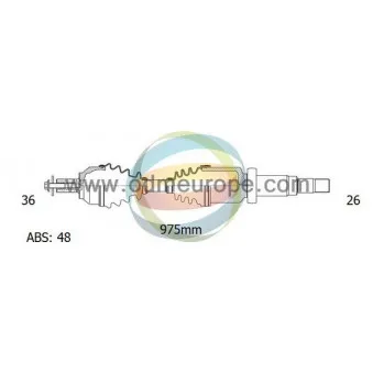 Arbre de transmission ODM-MULTIPARTS 18-152111