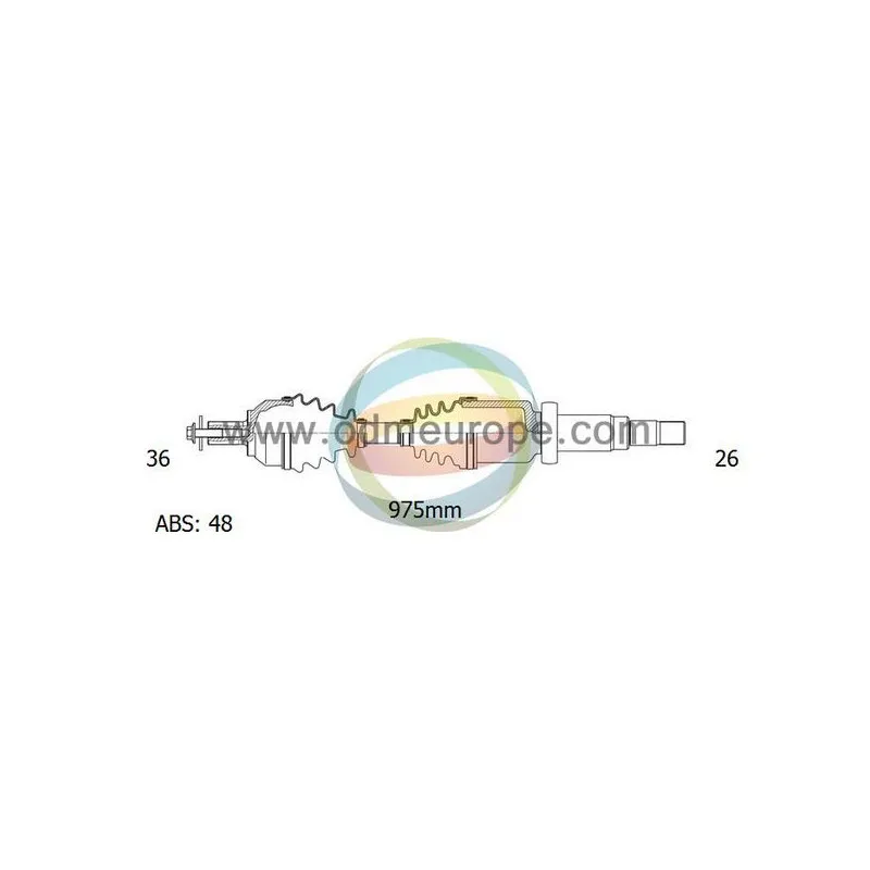 Arbre de transmission ODM-MULTIPARTS 18-152111