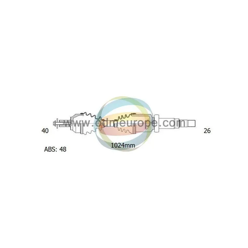 Arbre de transmission ODM-MULTIPARTS 18-152151