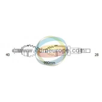 Arbre de transmission ODM-MULTIPARTS 18-152320