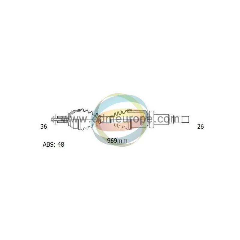 Arbre de transmission ODM-MULTIPARTS 18-152371