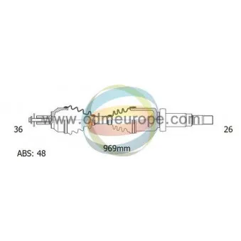 Arbre de transmission ODM-MULTIPARTS