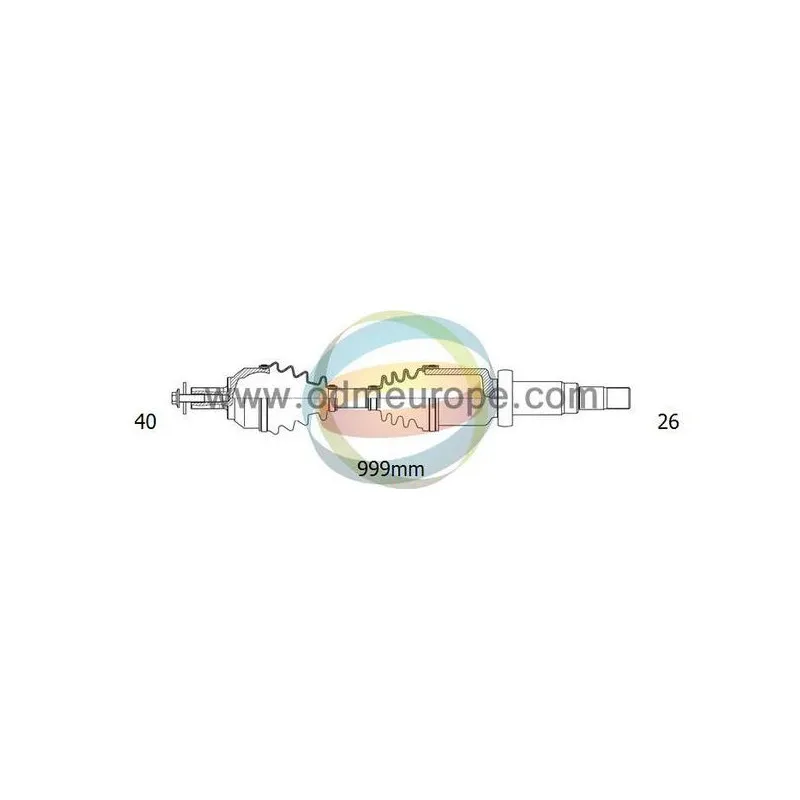 Arbre de transmission ODM-MULTIPARTS 18-152420