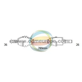 Arbre de transmission ODM-MULTIPARTS 18-153010