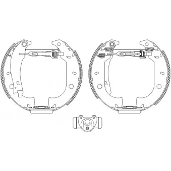 Kit de freins arrière (prémontés) TEXTAR 84037002