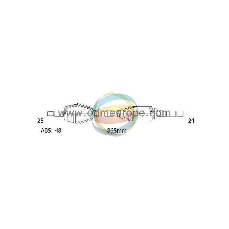 Arbre de transmission ODM-MULTIPARTS 18-162062