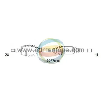 Arbre de transmission ODM-MULTIPARTS 18-162090