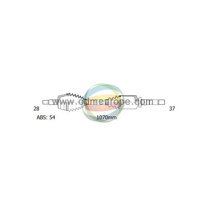 Arbre de transmission ODM-MULTIPARTS 18-162111