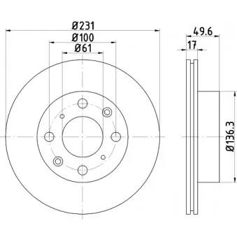 Jeu de 2 disques de frein avant TEXTAR 92028000