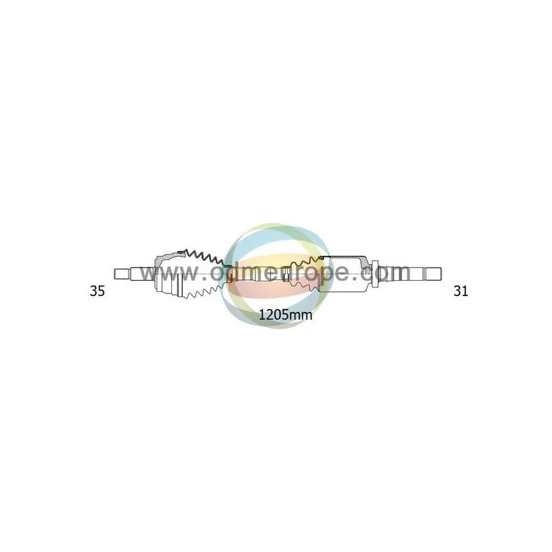 Arbre de transmission ODM-MULTIPARTS 18-162280