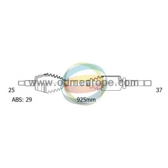 Arbre de transmission ODM-MULTIPARTS 18-162411