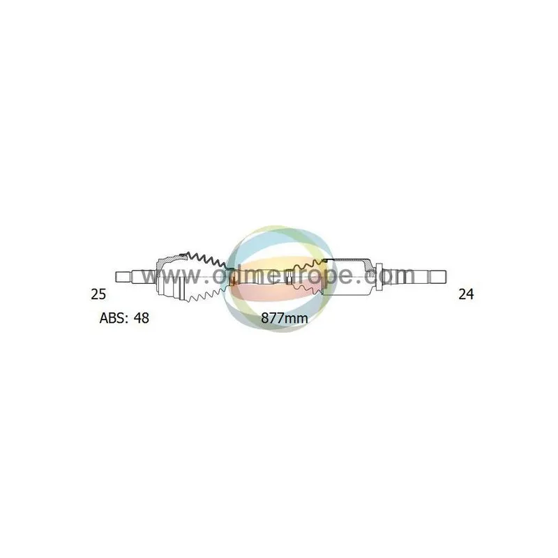 Arbre de transmission ODM-MULTIPARTS 18-162453