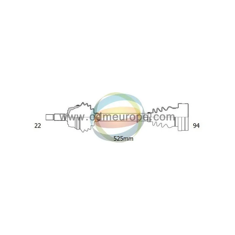 Arbre de transmission ODM-MULTIPARTS 18-211350